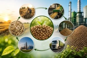Supply Chain of Biomass Pellets